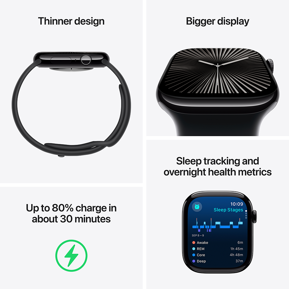 Watch Series 10 GPS + Cellular Aluminium Case Sport Band