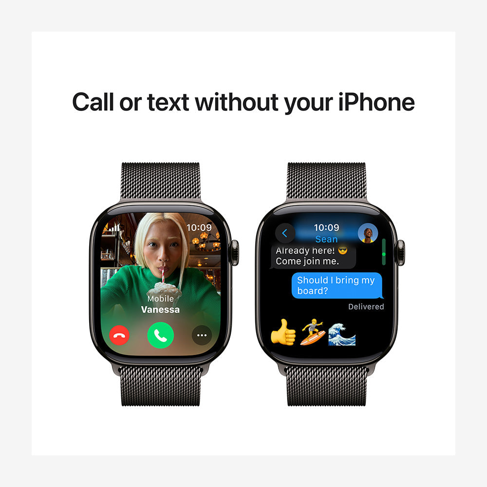Watch Series 10 GPS + Cellular Titanium Case Milanese Loop
