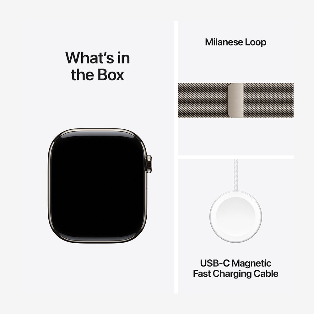 Watch Series 10 GPS + Cellular Titanium Case Milanese Loop
