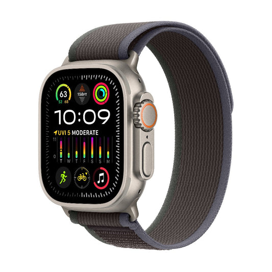 Apple Watch Ultra 2 GPS + Cellular, Titanium Case with Blue/Black Trail Loop 49mm