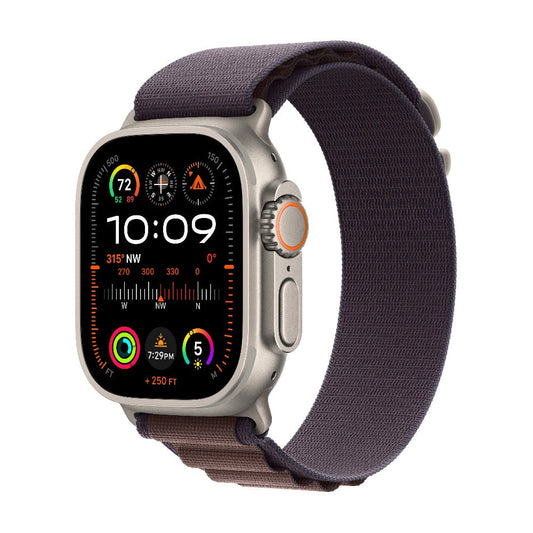 Apple Watch Ultra 2 GPS + Cellular, Titanium Case with Indigo Alpine Loop 49mm